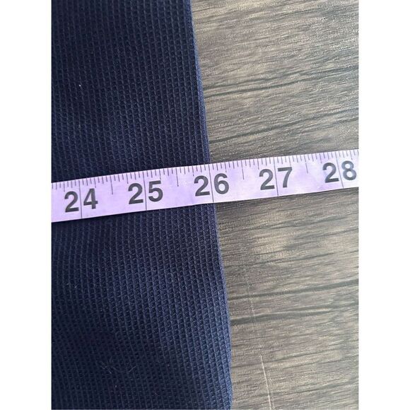 NWT NEW DKNY Navy Blue Women’s One Button Padded Shoulder Jacket Blazer Size 14 - Picture 9 of 10